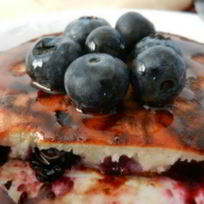 Оладьи с черникой Завтрак за 5 минут