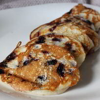 Оладьи с черникой