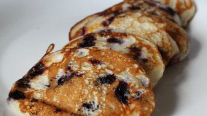 Рецепт Оладий с черникой