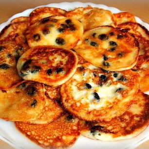 Рецепт Оладий с сухофруктами