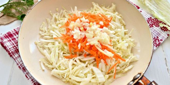 Рецепт овощных оладий с пекинской капустой