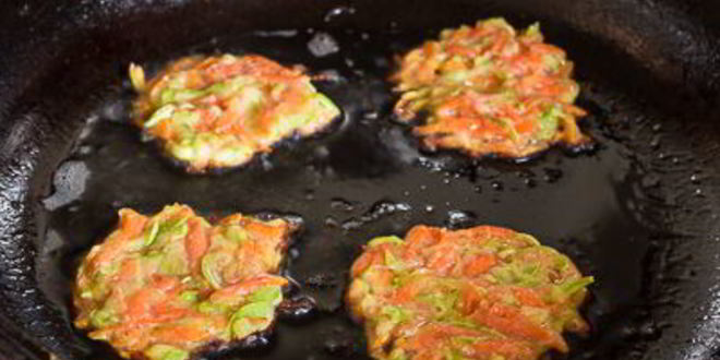 Рецепт овощных оладий