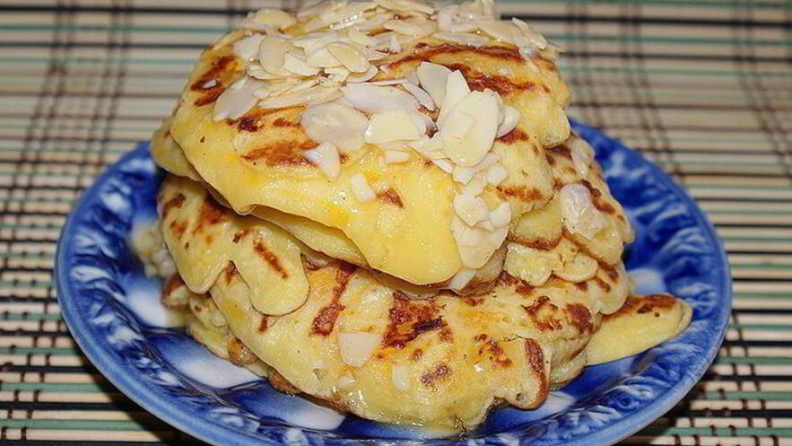 Рецепт тыквенных оладий с медовыми орехами