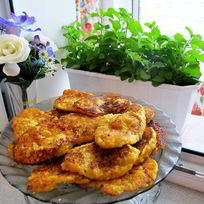 Рецепт Тыквенных оладий с пшенкой