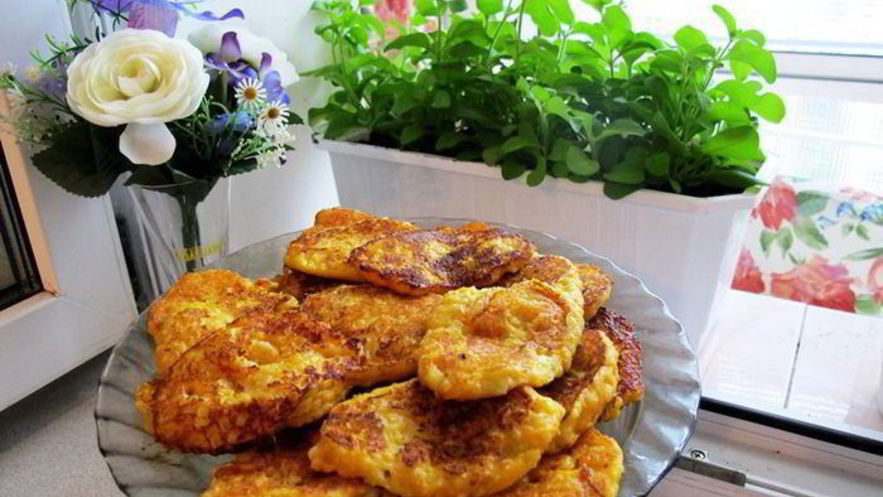Рецепт тыквенных оладий с пшенкой