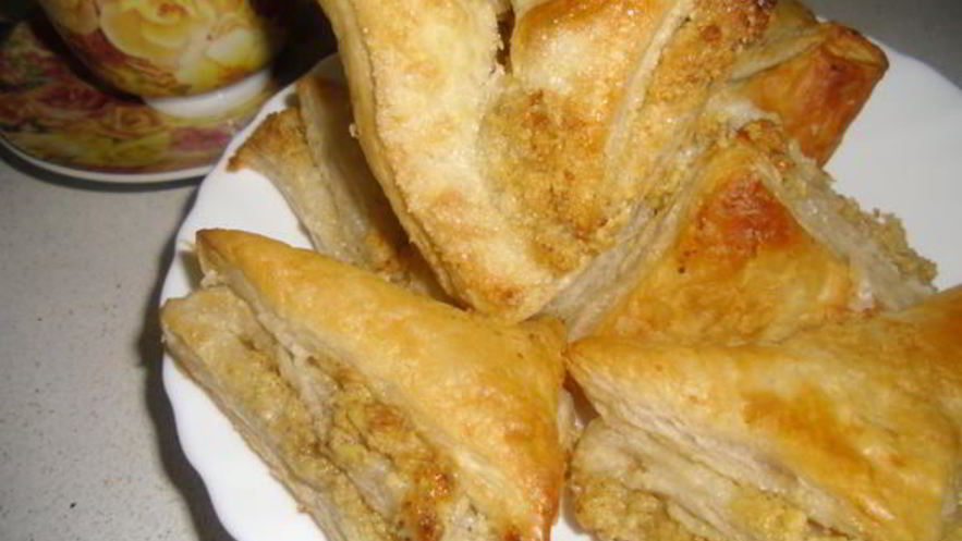 Рецепт ореховых слоек