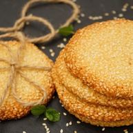 Рецепт Быстрого хрустящего кунжутного печенья