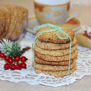 Рецепт Хрустящего песочного печенья с кунжутом