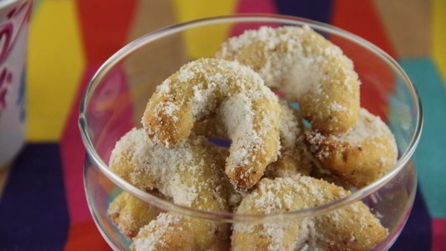 Рецепт кокосово-ванильных рогалики