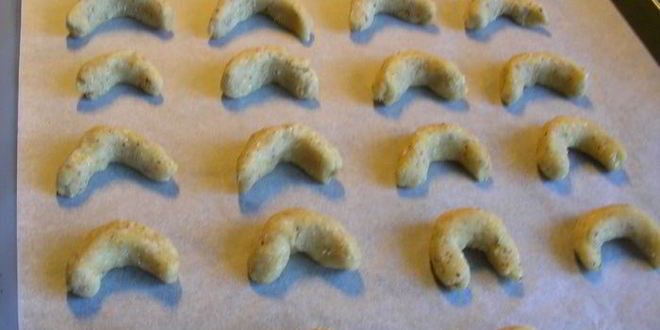 Рецепт кокосово-ванильных рогалики