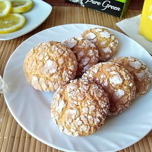 Рецепт Лимонно-кокосового печенье с трещинками