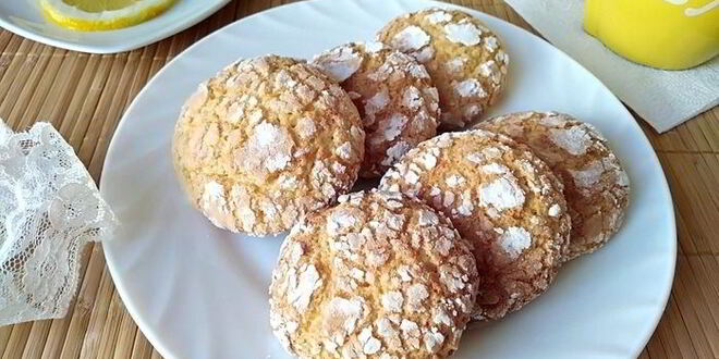 Рецепт лимонно-кокосового печенье с трещинками