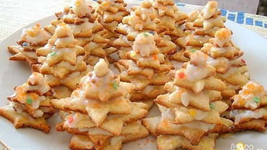 Рецепт новогоднего печенья елочки