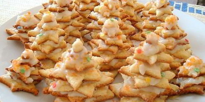 Рецепт новогоднего печенья елочки