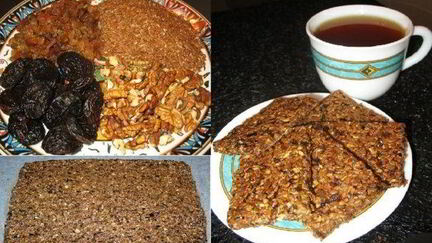 Рецепт Овсяного печенья с изюмом, черносливом и семенами льна