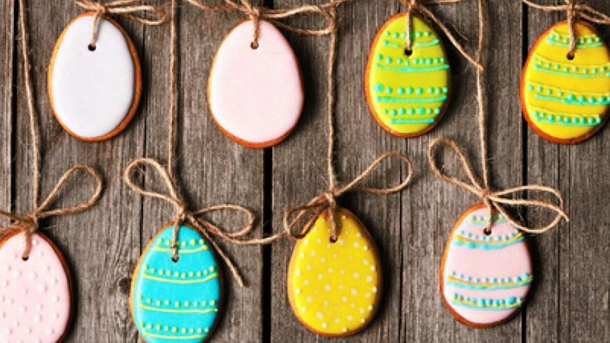 Рецепт пасхального имбирного печенья в форме яиц