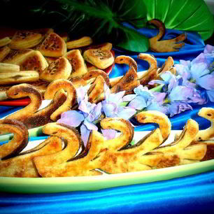 Рецепт Печений Гуси-лебеди с корицей из творожного теста