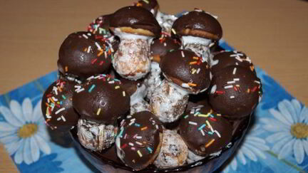 Рецепт Печенья Грибочки в формочке