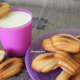 Рецепт Печенья Мадлен с сиропом шиповника