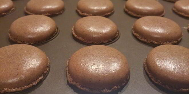 Рецепт печенья макарон с карамельно-шоколадным кремом