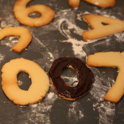 Рецепт Печенья в шоколадной глазури