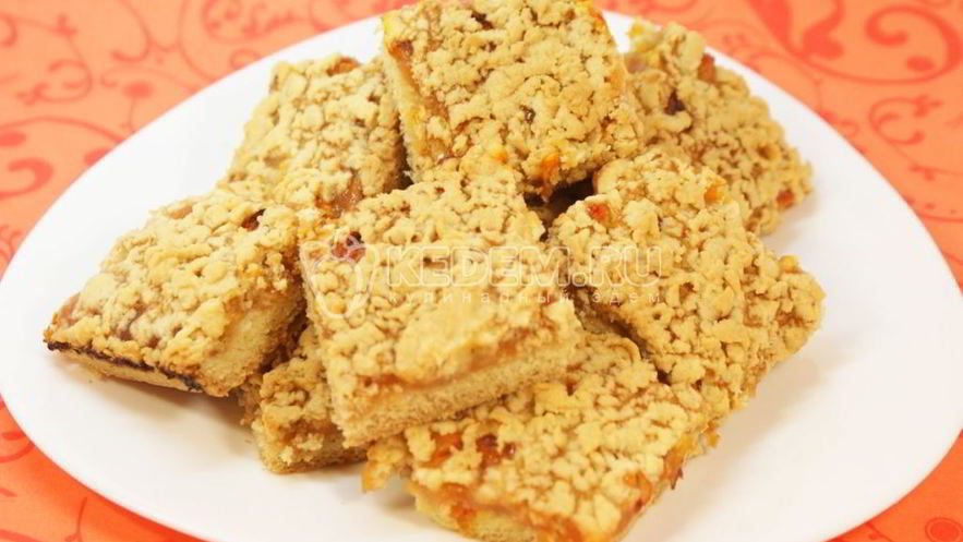 Рецепт печенья вкусняшка с яблочным джемом и облепихой