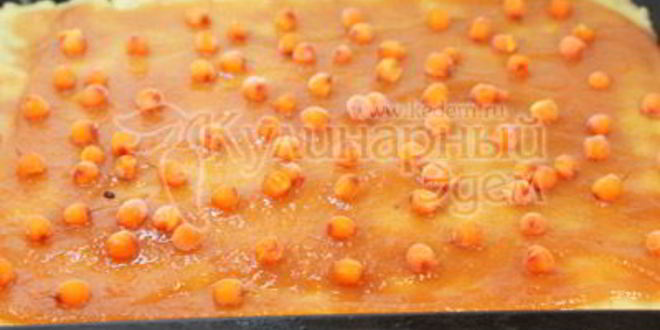 Рецепт печенья вкусняшка с яблочным джемом и облепихой