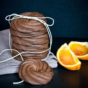 Рецепт Песочного печенья какао с апельсином