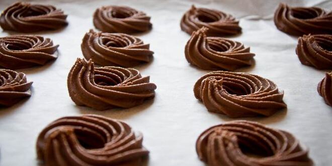 Рецепт песочного печенья какао с апельсином