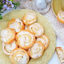 Творожное печенье с меренгой