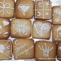 Ванильное печенье с белым шоколадом