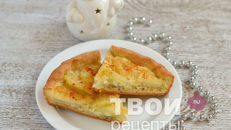 Рецепт картофельно-лукового пирог