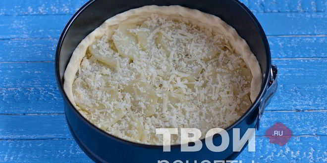 Рецепт картофельно-лукового пирог