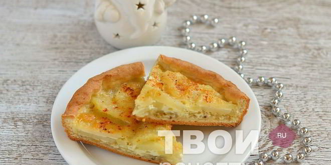Рецепт картофельно-лукового пирог