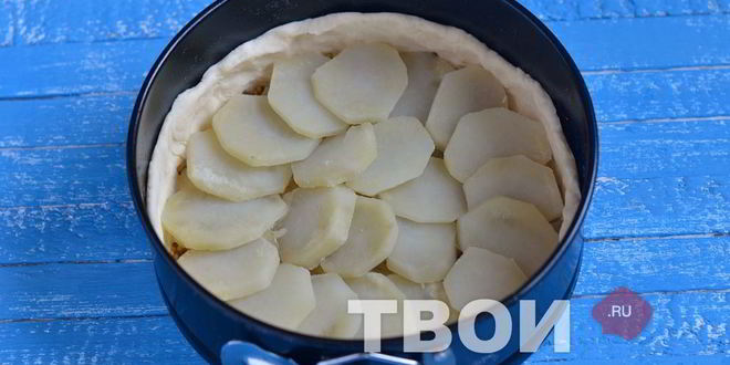 Рецепт картофельно-лукового пирог