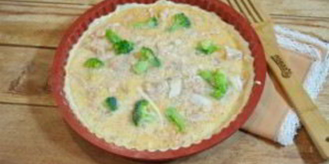 Рецепт киша с лососем и брокколи