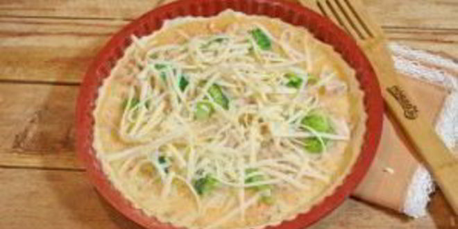 Рецепт киша с лососем и брокколи