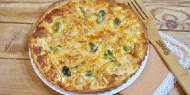 Рецепт киша с лососем и брокколи