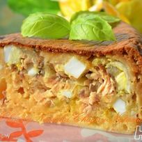 Рецепт Наливного пирога с рыбой в мультиварке