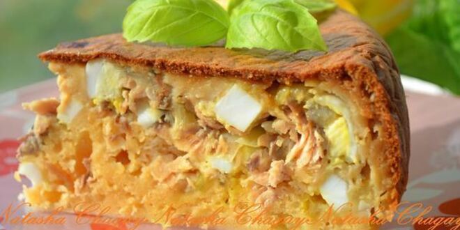 Рецепт наливного пирога с рыбой в мультиварке