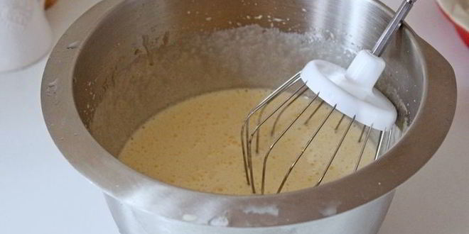 Рецепт насыпного пирога с персиками