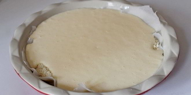 Рецепт насыпного пирога с персиками