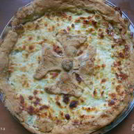 Рецепт Открытого пирога с брынзой и творогом