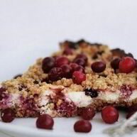 Рецепт Овсяного пирога с ягодами и творогом