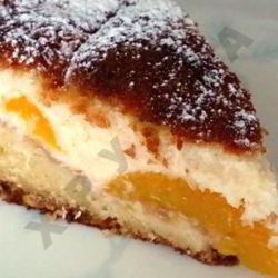 Рецепт Персикового пирога с кокосовым штрейзелем