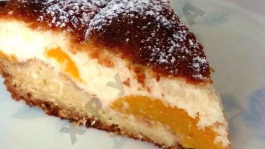 Рецепт персикового пирога с кокосовым штрейзелем