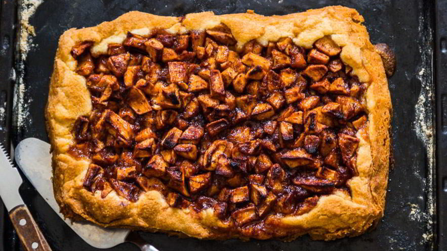 Рецепт песочного яблочного пирога