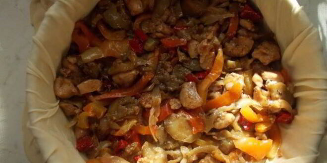 Рецепт пирога из теста фило и овощей