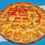 Рецепт Пирога Хризантема с фаршем и сыром