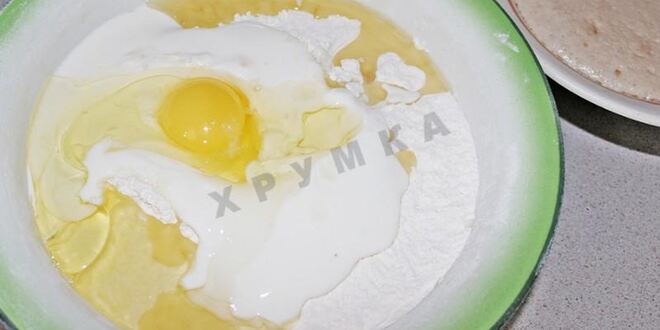 Рецепт пирога хризантема с фаршем и сыром